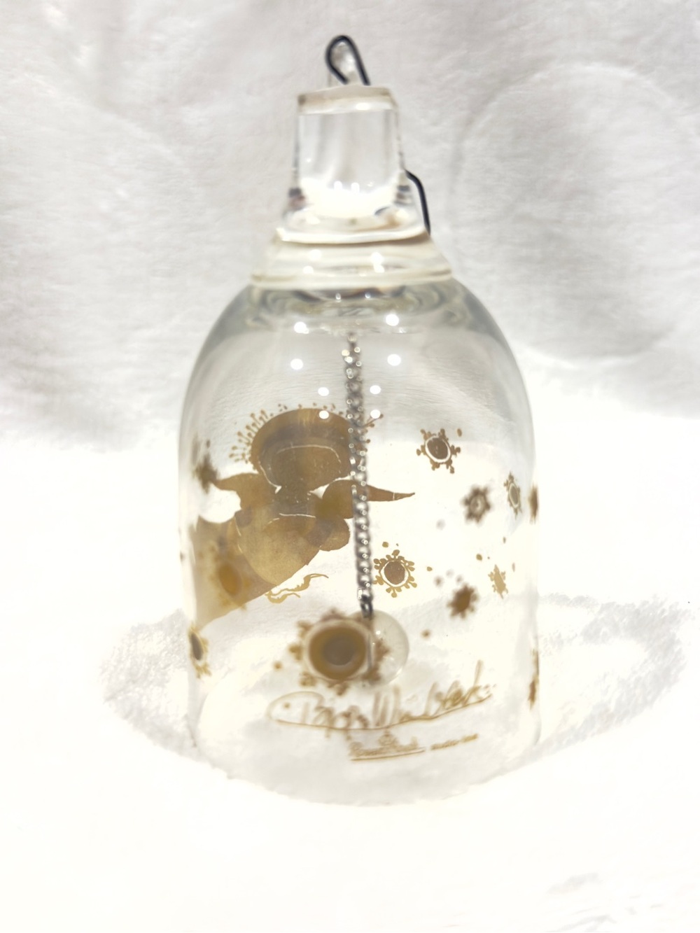 Magic Flute Rosenthal Clear Glass Bell Bjørn Wiinblad Ornament